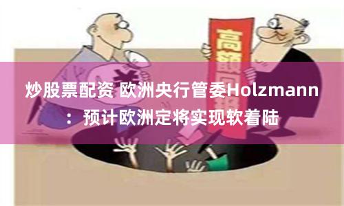 炒股票配资 欧洲央行管委Holzmann：预计欧洲定将实现软着陆